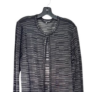 Ming Wang Long Open Woven Duster